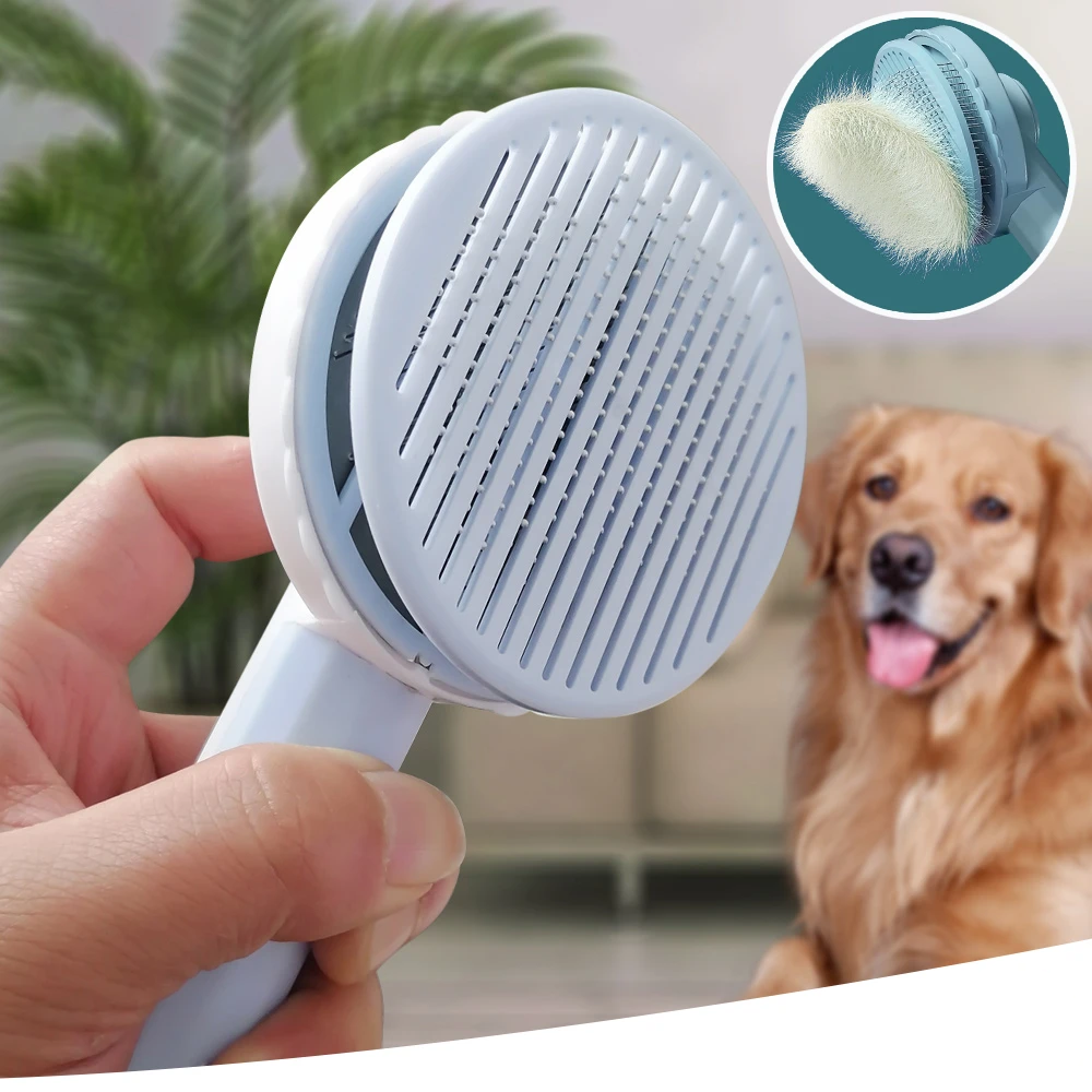 Self-Cleaning Slicker Brush