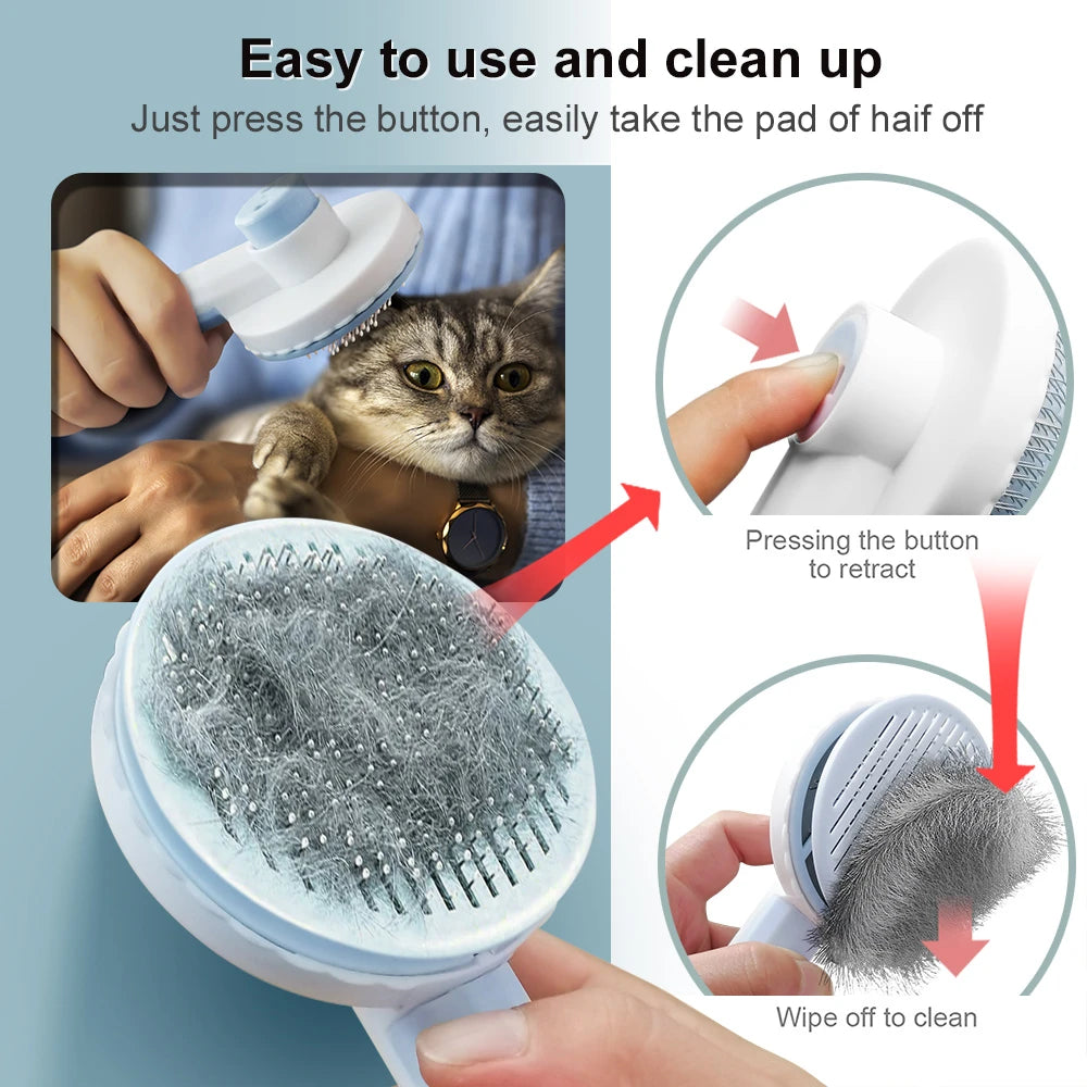 Self-Cleaning Slicker Brush