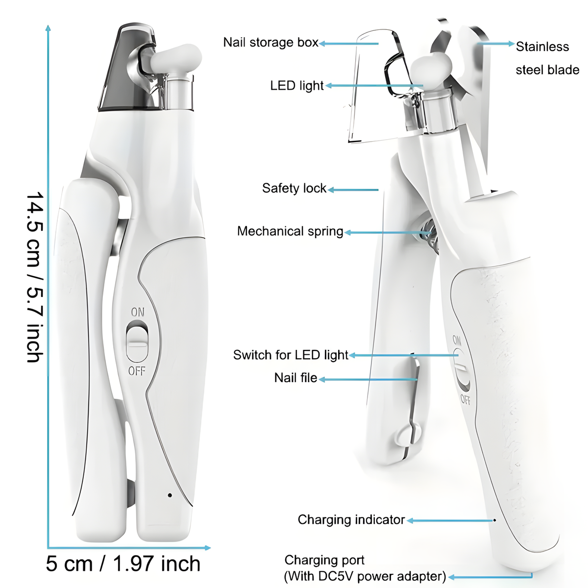 LED Pet Nail Clippers