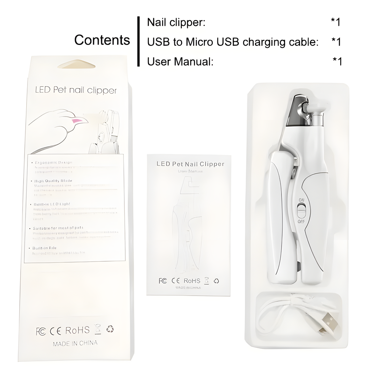 LED Pet Nail Clippers